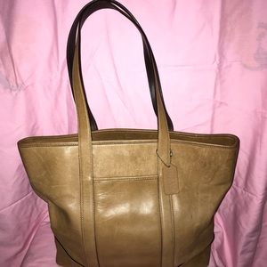 Coach Leather Tote Shoulder Bag